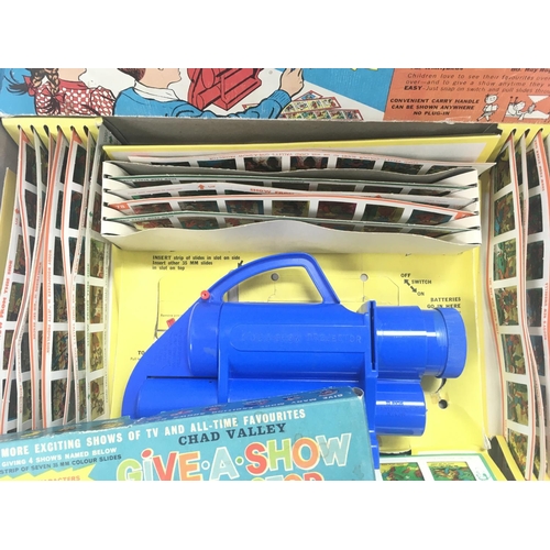 948 - A BoxedChad Valley Give.A.Show Projector Set. Including Popeye. NO RESERVE