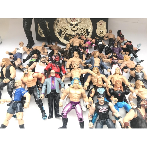 949 - A Box Containing loose WWE Figures. NO RESERVE