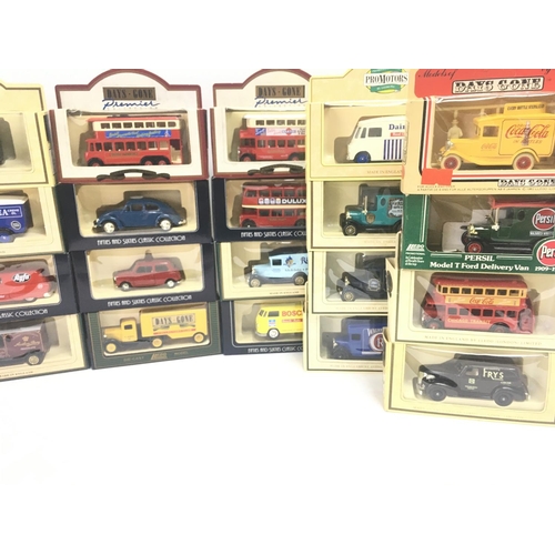 950 - A Box Containing Days Gone Diecast By Lledo. Vanguards Etc. NO RESERVE