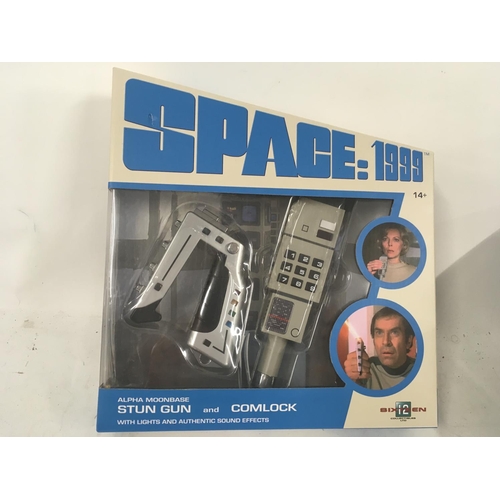 951 - Boxed Alpha Moonbase Stun Gun and Comlock from the Space 1999 series.