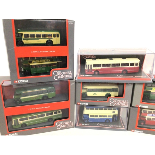 96 - A Collection of Corgi Original Omnibus Buses all Boxed.