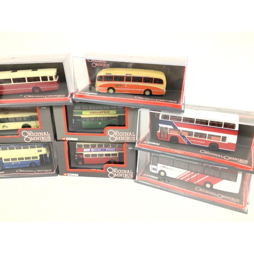 96 - A Collection of Corgi Original Omnibus Buses all Boxed.