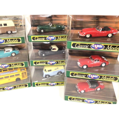 99 - A Collection of Corgi Classic Models. All Boxed.