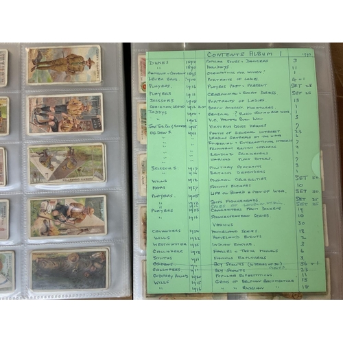103 - 6 albums of various cigarette cards.