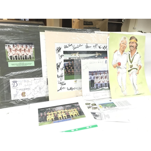 159 - A Collection of signed sports team photographs including England 1998, London Wasps RFC squad 1999-2... 
