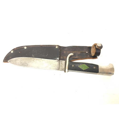 178 - A Hitler Youth knife with later scout badge