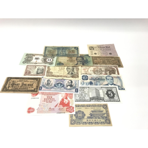 36 - Small collection of foreign bank notes. (A)