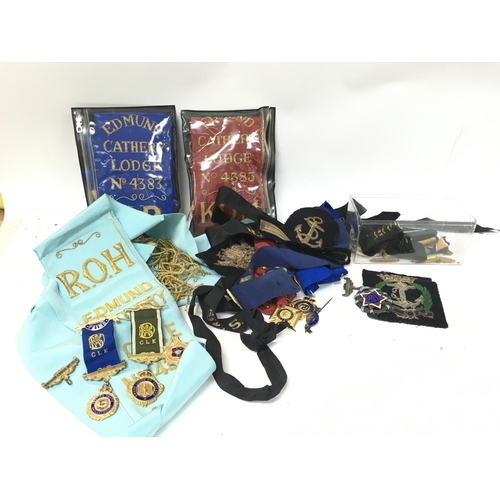 480 - Masonic items including medals, badges, wear etc.