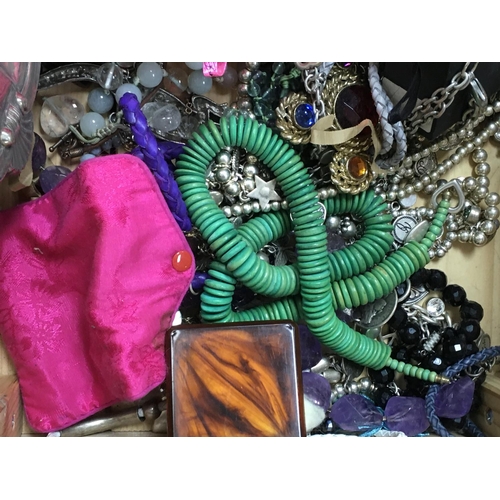 497 - A Collection of costume Jewellery including necklaces, bracelets, brooches etc. postage category C