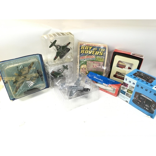 500 - A Collection of toys including Atlas planes, boxed Vanguards replicas, Corgi classics, Beatties. Pos... 