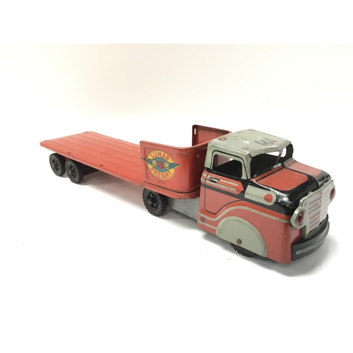 54 - Toy truck with trailer add-on.