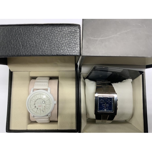 6 - 2 modern boxed Fashion watches