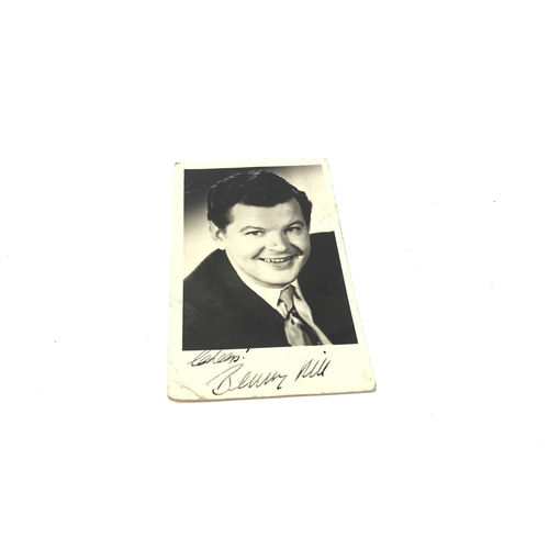 60 - An original Benny hill hand autographed photo.