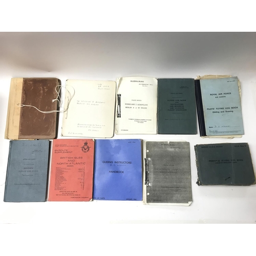 70 - Collection of Royal Air Force pilot notes and flight information books.