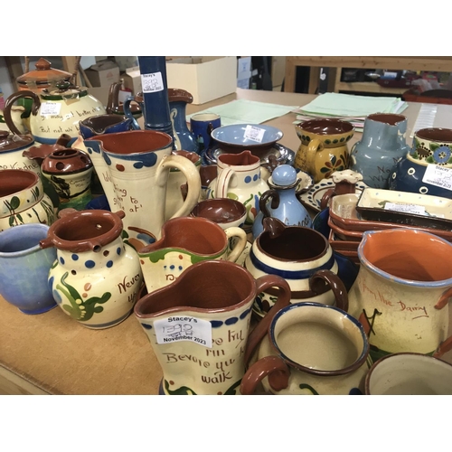 1111 - A large quantity of Torque painted pottery (a lot)- NO RESERVE