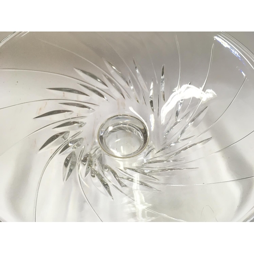 1121 - A Large Stuart crystal fruit bowl ,16cm tall. postage category D- NO RESERVE