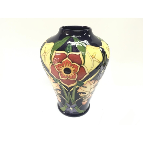 1192 - A Moorcroft vase with Diamond crown pattern by Vickey Lovatt. Limited edition 57 of 100. 22cm tall. ... 