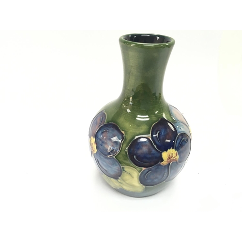 1197 - A small Moorcroft vase 13cm tall. Good condition.