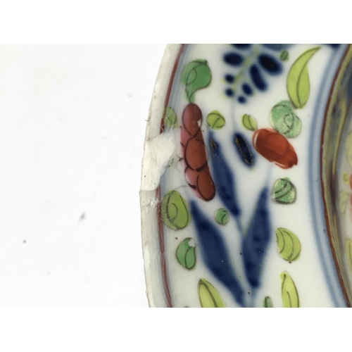 1204 - A 20th century Meissen porcelain charger with floral decoration. Some damage on the base and sides. ... 