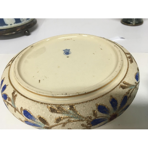 1338 - An unusual late Victorian ceramic and glass candle holder S Clarkes Patent Fairy Pyramid. Made by Ma... 