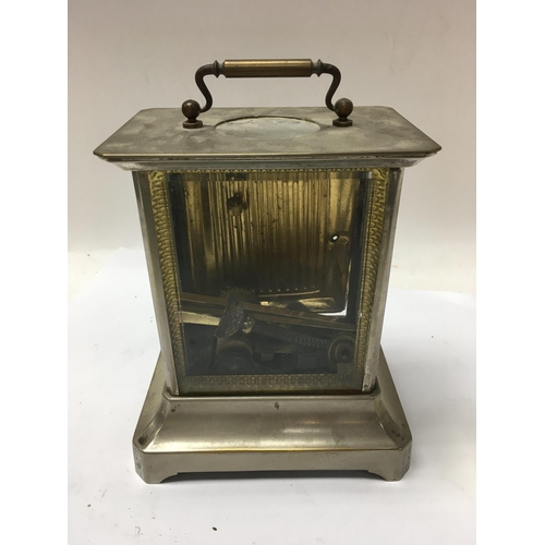 1416 - A collection of mantle clocks with Roman numeral dials and carriage clock cases. No reserve