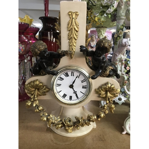 1416 - A collection of mantle clocks with Roman numeral dials and carriage clock cases. No reserve