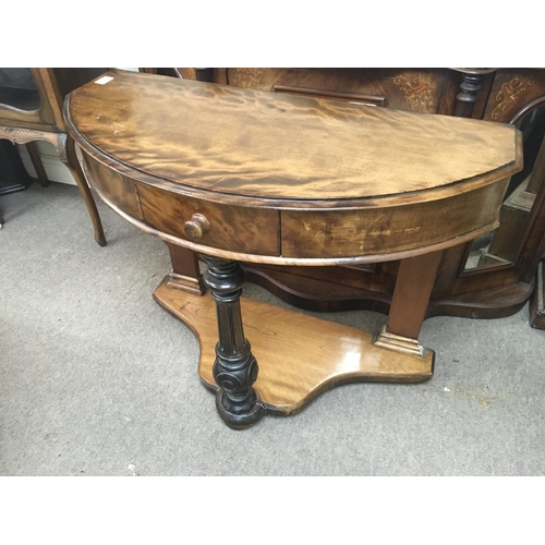 1509 - A collection of furniture comprising music cabinet, wash stand , footstools and hanging self .