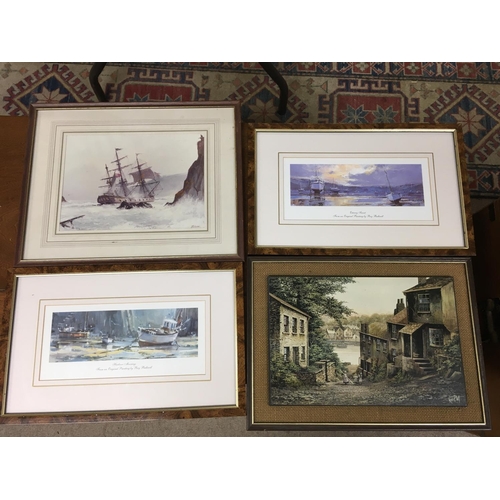 1624 - A framed limited edition print by Deborah king and other framed prints and pictures including two Mi... 