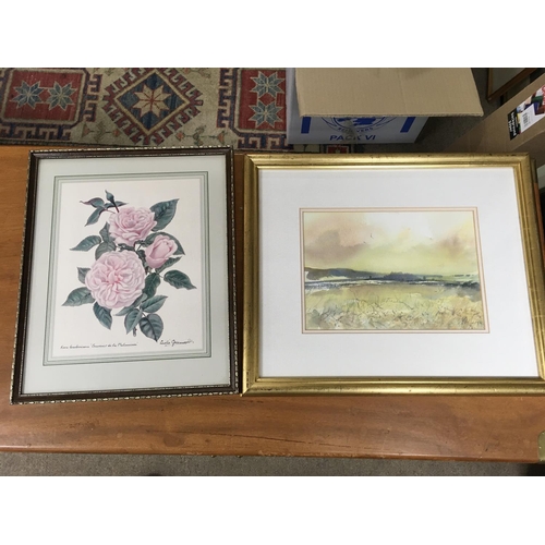 1624 - A framed limited edition print by Deborah king and other framed prints and pictures including two Mi... 