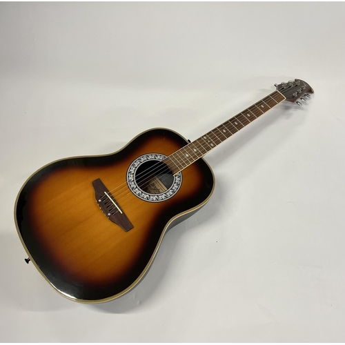 2397 - A Tanglewood Odyssey Acoustic Guitar sunburst finish with bowl back in very good condition with soft... 