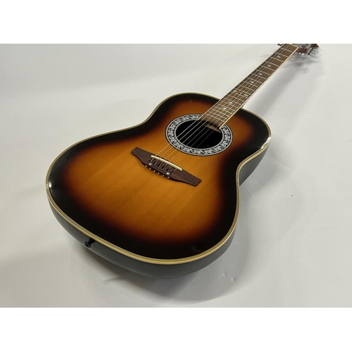 2397 - A Tanglewood Odyssey Acoustic Guitar sunburst finish with bowl back in very good condition with soft... 