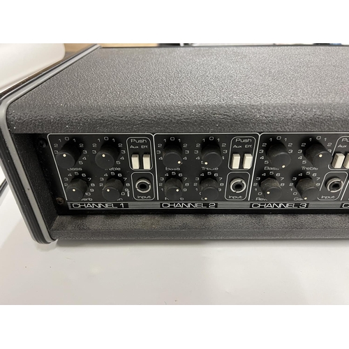 2406 - An Ohm PK140 4 Channel PA Amp - seen working fair condition. Shipping category D.