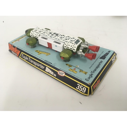 111 - A Dinky Eagle Transporter from Space1999 . no 359. On base but missing cover.