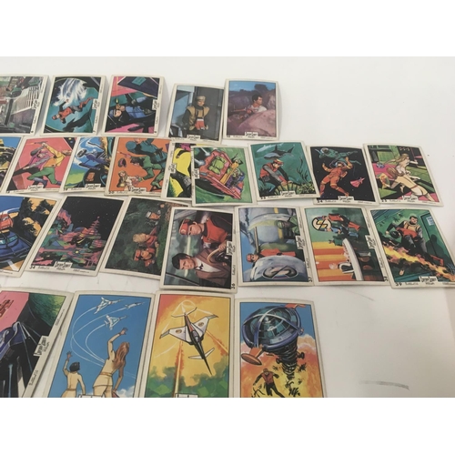 115 - A collection of Captain Scarlet and the Mysterons cards. Complete set 1 to 66. Anglo confectionery l... 