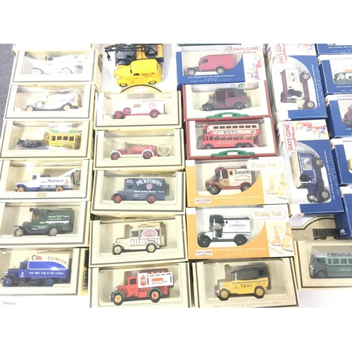 117 - A collection of boxed 40 plus model vehicles by OXFORD and LLEDO mainly DAYS GONE series. Also 7 loo... 