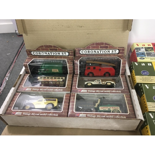 118 - A varied collection of boxed model vehicles including collectors sets..Eddie Stobart..Coronation str... 