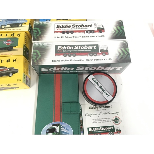 118 - A varied collection of boxed model vehicles including collectors sets..Eddie Stobart..Coronation str... 