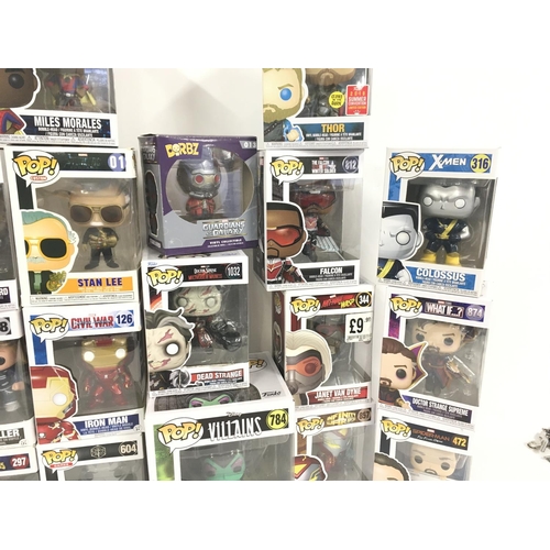 121 - A collection of 20 boxed funko pop figures.