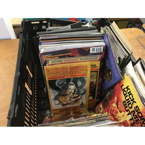 133 - A box containing MARVEL..Dr Who..and DC Comics