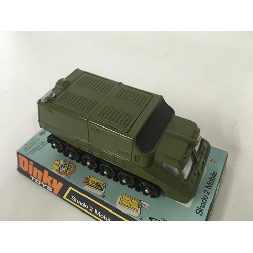 164 - Dinky diecast model vehicle 353 SHADO 2 MOBILE in original packaging .