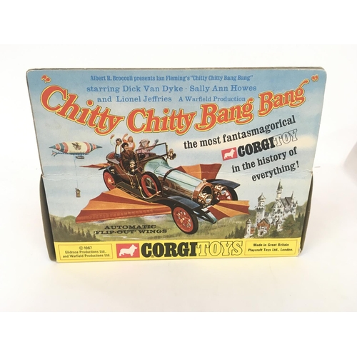 165 - A boxed original Corgi model 266 of CHITTY CHITTY BANG BANG . Display box torn window