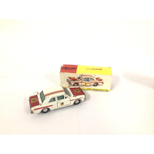 168 - A Boxed Dinky Toys Lotus F1 Racing Car #225 A Boxed Dinky Toys Lotus Cortina Rally Car #205 A Boxed ... 