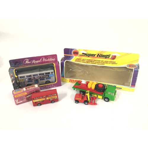 171 - A Collection Of Matchbox Toys The Royal Wedding 1981 Bus 17 The Londoner Cargo Hauler And Pallet Loa... 