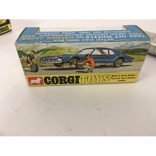 23 - A collection of diecast model cars by Corgi and Dinky. 4x boxed