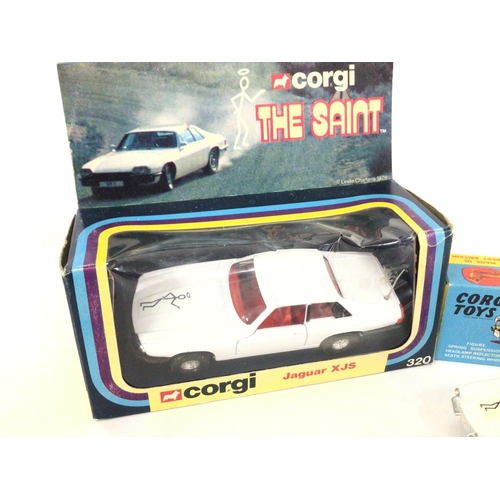 29 - A Boxed Corgi The Saint Jaguar XJS #320 and a Corgi The Saint Volvo P.1800. #258.