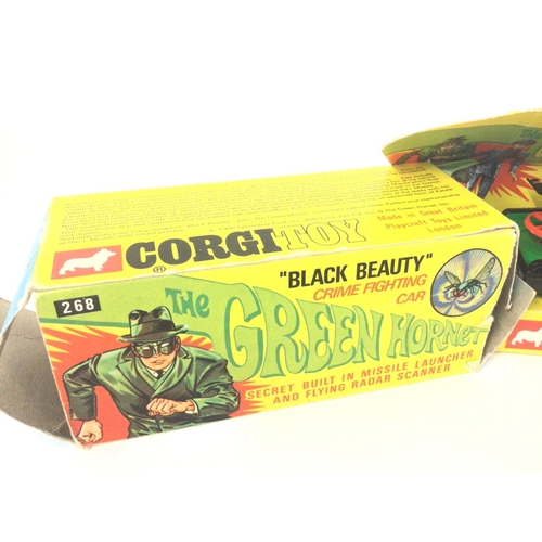 3 - A Boxed Corgi The Green Hornet Black Beauty #268. Box is Worn.