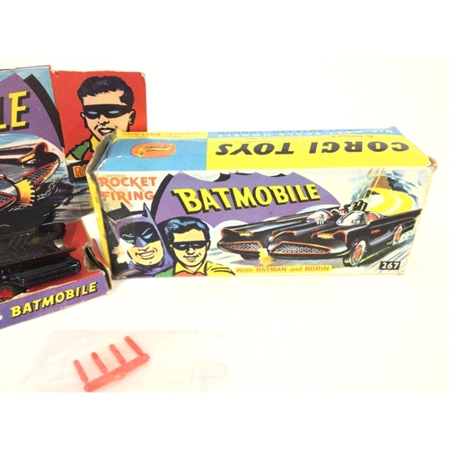 38 - A Boxed Corgi Batmobile.#267 box is worn and has been Repaired. No instructions etc. does come with ... 