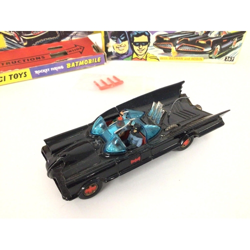 38 - A Boxed Corgi Batmobile.#267 box is worn and has been Repaired. No instructions etc. does come with ... 