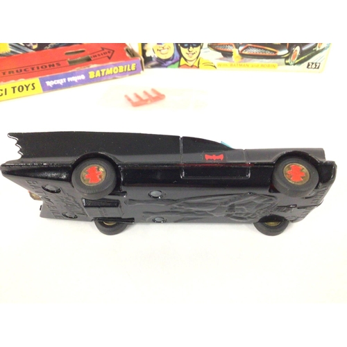 38 - A Boxed Corgi Batmobile.#267 box is worn and has been Repaired. No instructions etc. does come with ... 