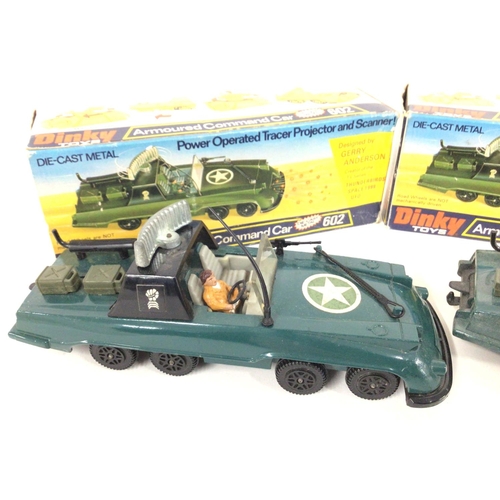 45 - 2 X Boxed Dinky Toys Armoured Command Car #602.